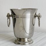 Small silver metal ice bucket