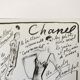 Dessin de Karl Lagerfeld pour Chanel