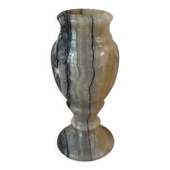 Antique grey onyx vase