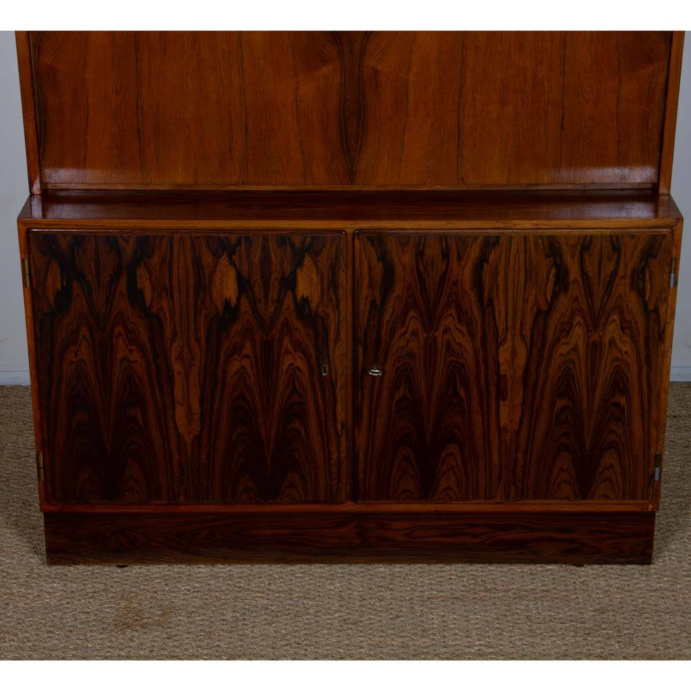 Rosewood secretary or bar cabinet by Poul Hundevad, 1960