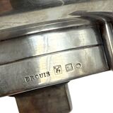 Art Deco silver-plated coup / vide poche, Ercuis France 1940s