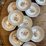 Set of 12 vintage deep plates - Fabiola model from Lunéville -