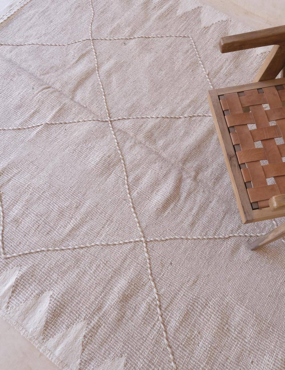 Tapis Kilim Beige - 324 x 193 cm