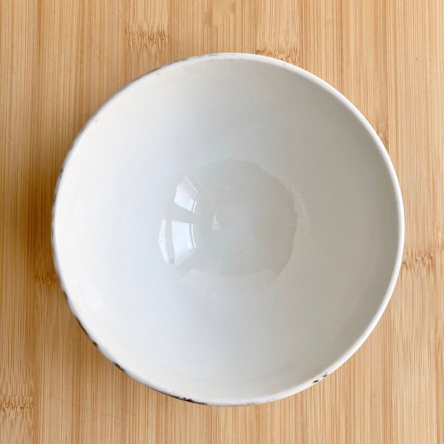 Vintage rib bowl "swan"