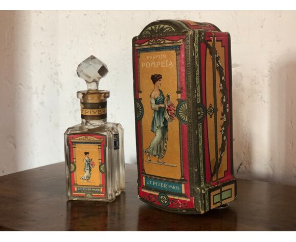 Old flacon with louis-toussaint piver Pompeia box 1907 empty year | Selency