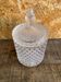 Vintage Molded Glass Bonbonnière Sugar Bowl #D903