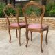 Paire de chaises en acajou style Louis XV