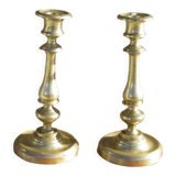 Paire de bougeoirs anciens