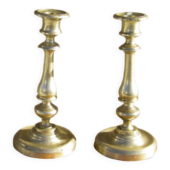 Pair of antique candle holders