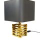 Paire de lampes de table Romeo Rega en laiton du milieu du siècle, Italie, années 1970