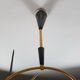 Suspension épingle chrome noir et or, 1950