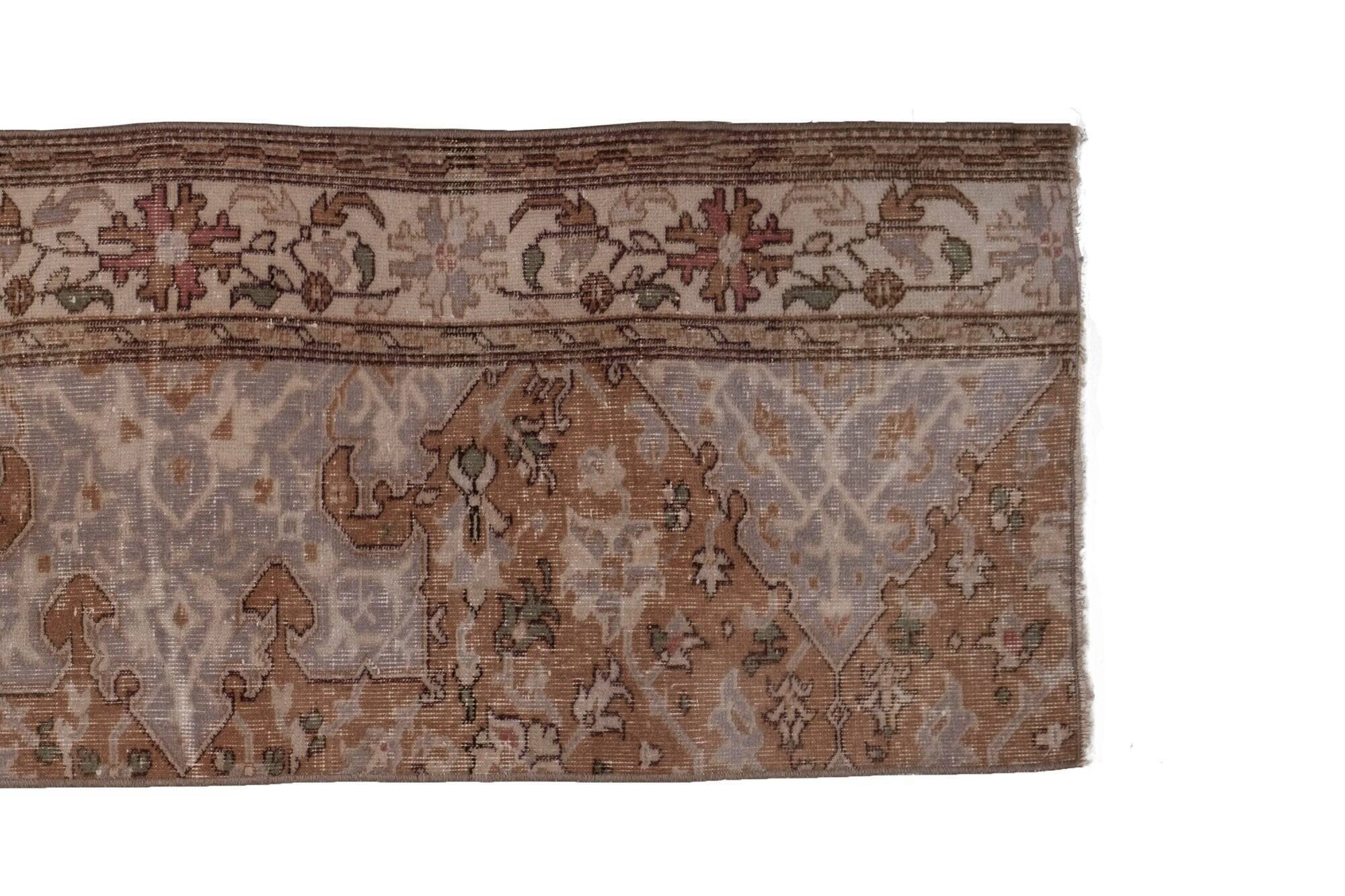 Vintage Turkish hallway rug 62x238 cm