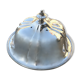 Individual serving bell silver metal