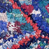 Colorful Boucherouite Moroccan rug - 74 x 129 cm