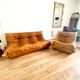 Togo 3-seater sofa and leather chair By Michel Ducaroy for Ligne Roset