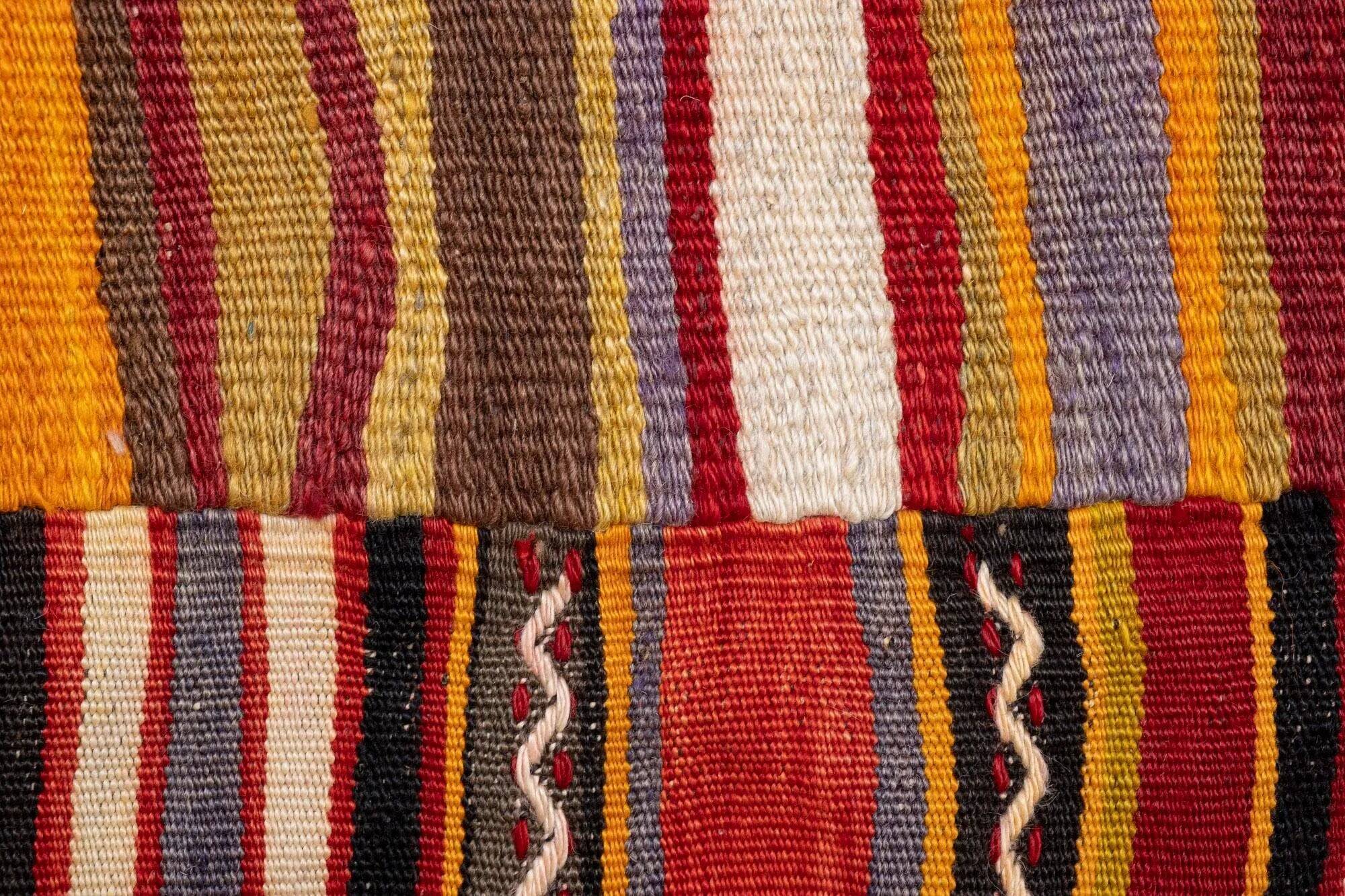 Vintage Turkish kilim handwoven 282x346 cm