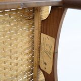 Papercord Stool In Teak By Sigfred Omann Made By Ølholm Møbelfabrik From 1960s