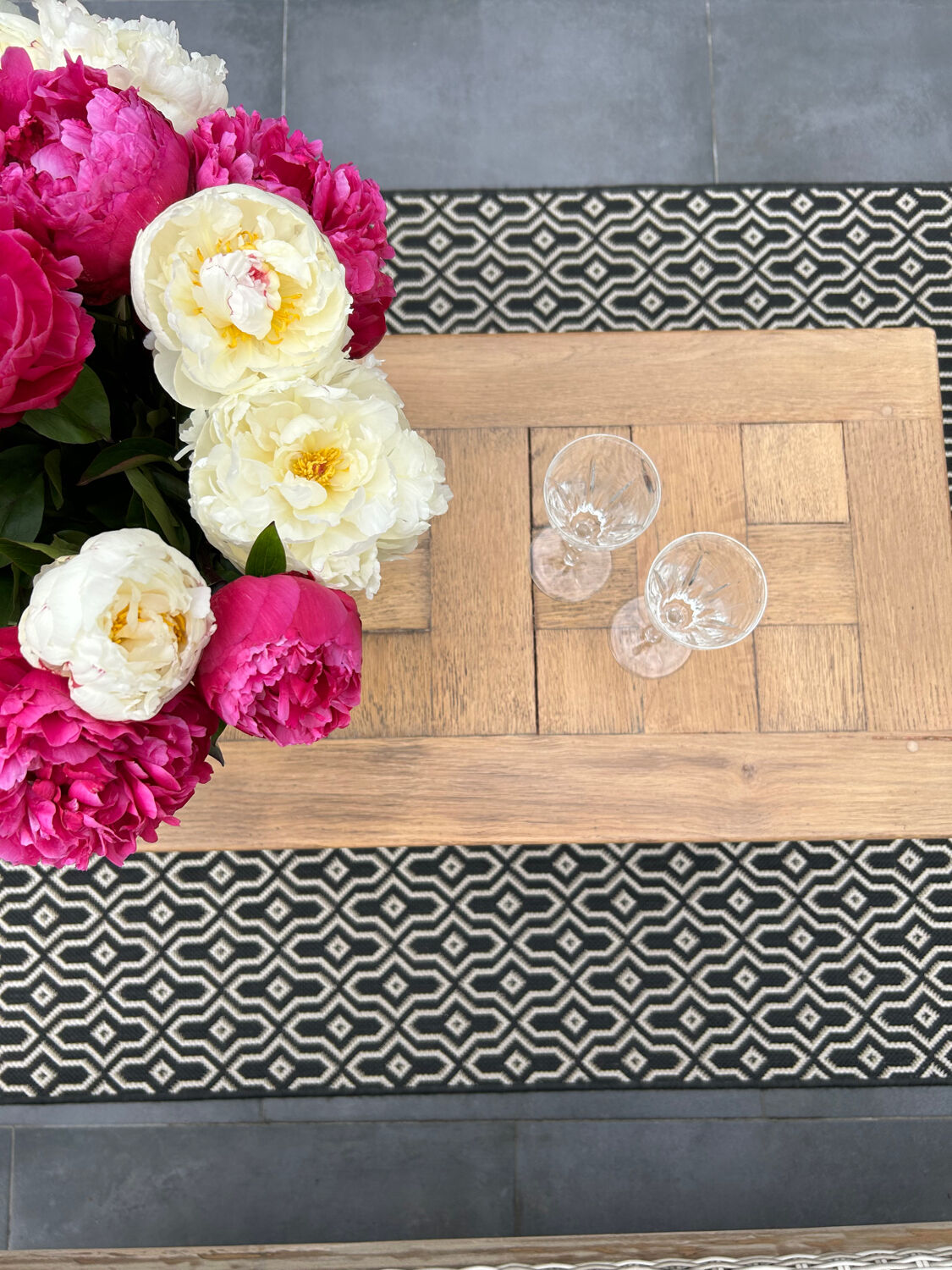Antique oak coffee table