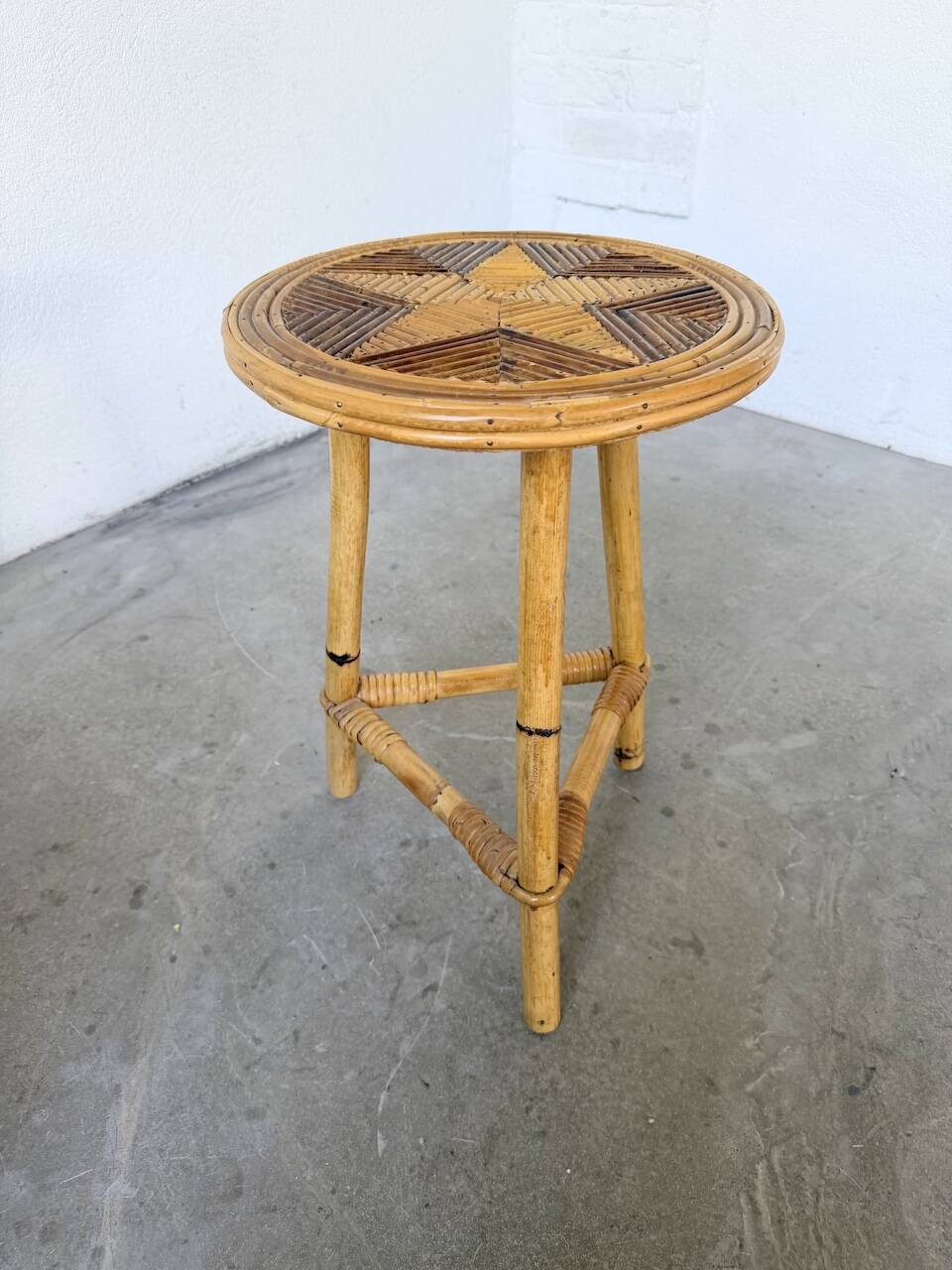 Sellette rotin étoile 1960