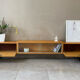 Vintage wooden row from the 50s-60s