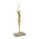 Abstract Image Nude Woman Ballerina Art Deco Style Brass 51cm