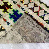 Handmade wool Berber rug 233 X 136 CM