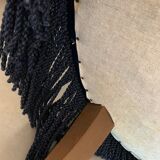 Fauteuil crapaud en velours bleu
