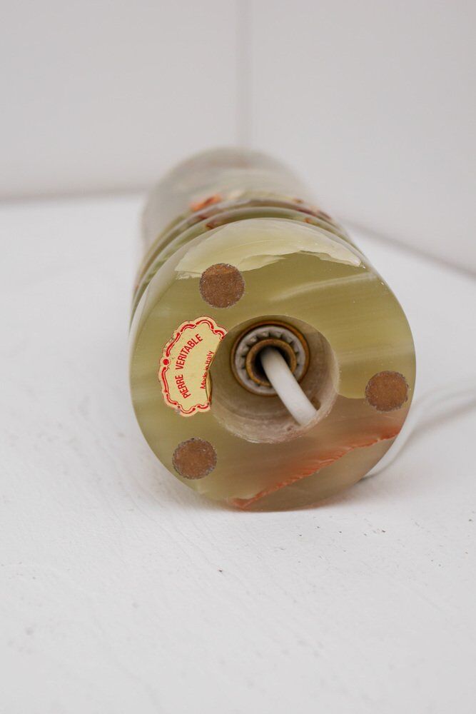 Mid-century modern Italian brass table lamp, 1970s