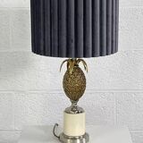 Lampe ananas en laiton vintage
