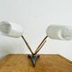 Pair of Mid Century Modern double wall sconce lights