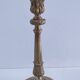 Pied de lampe bronze décor feuillagé