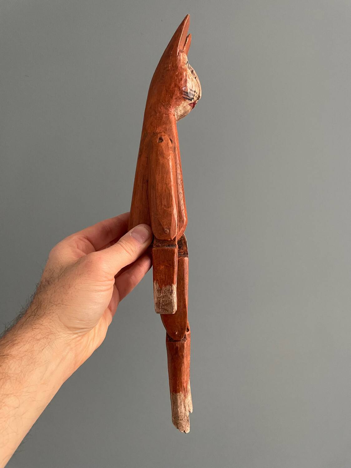 Old handcrafted wooden toy