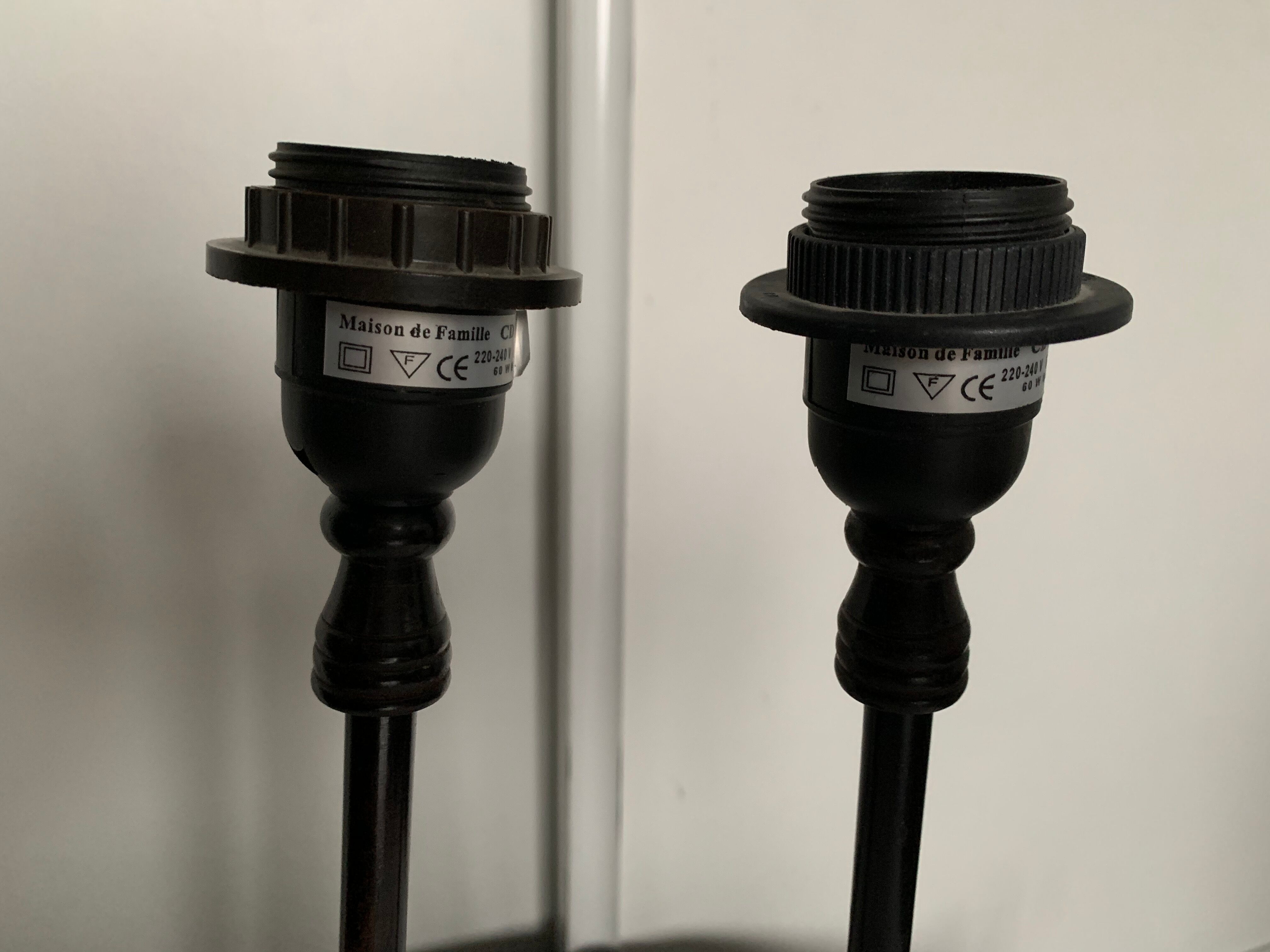 2 feet of metal lamps