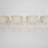Set of 4 "Soft Egg" chairs by Philippe Starck for Driade, Italy