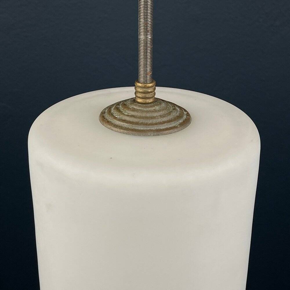 Mid-century opaline glass pendant, Italy, 1960s