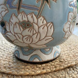 Ceramic vase with flower pattern
