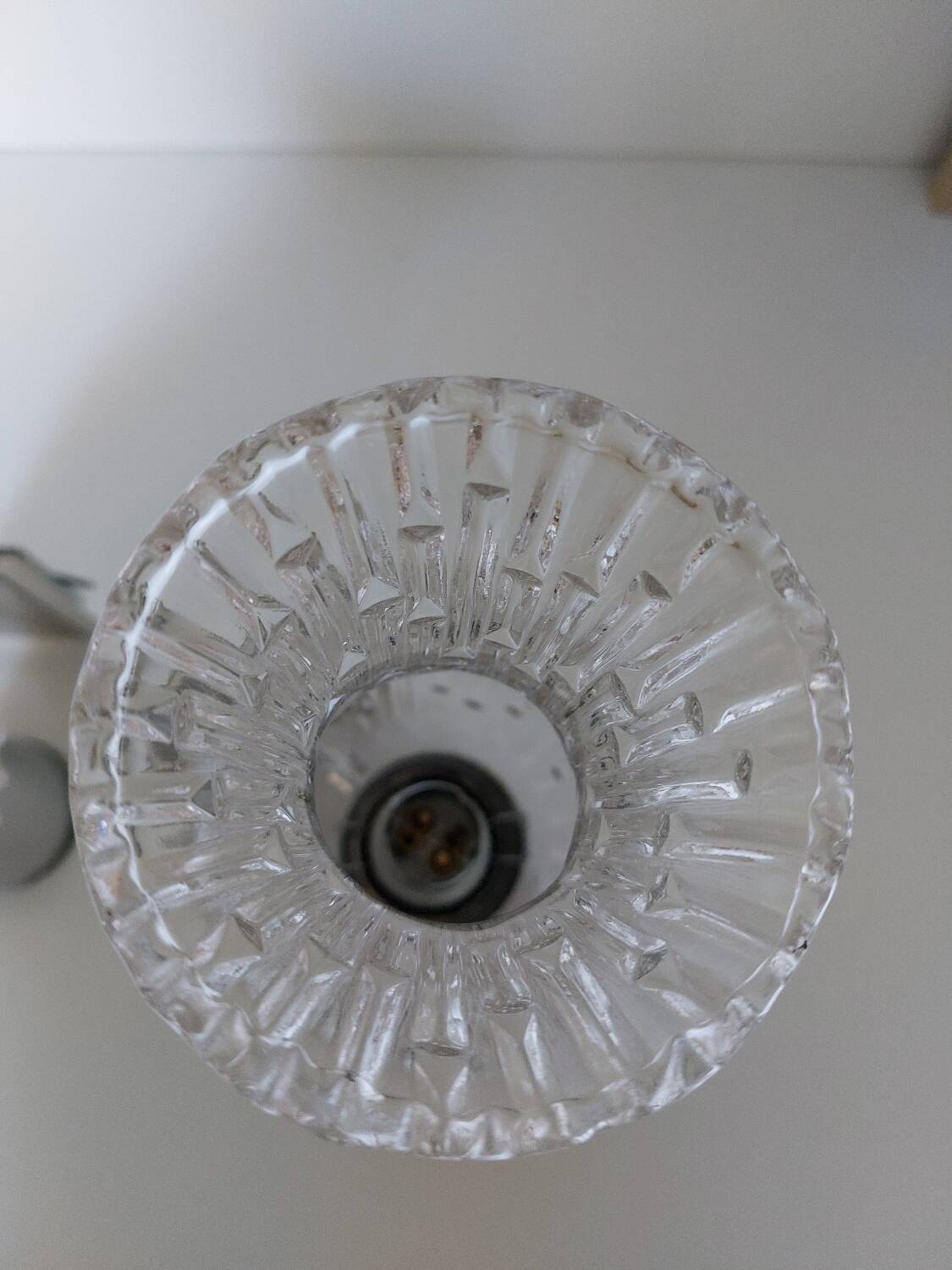 Italian chrome glass tulip wall lights 70s