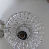 Appliques italienne chromé verre tulipe années 70
