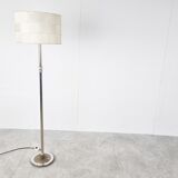 Chrome brutalist floor lamp, 1970s