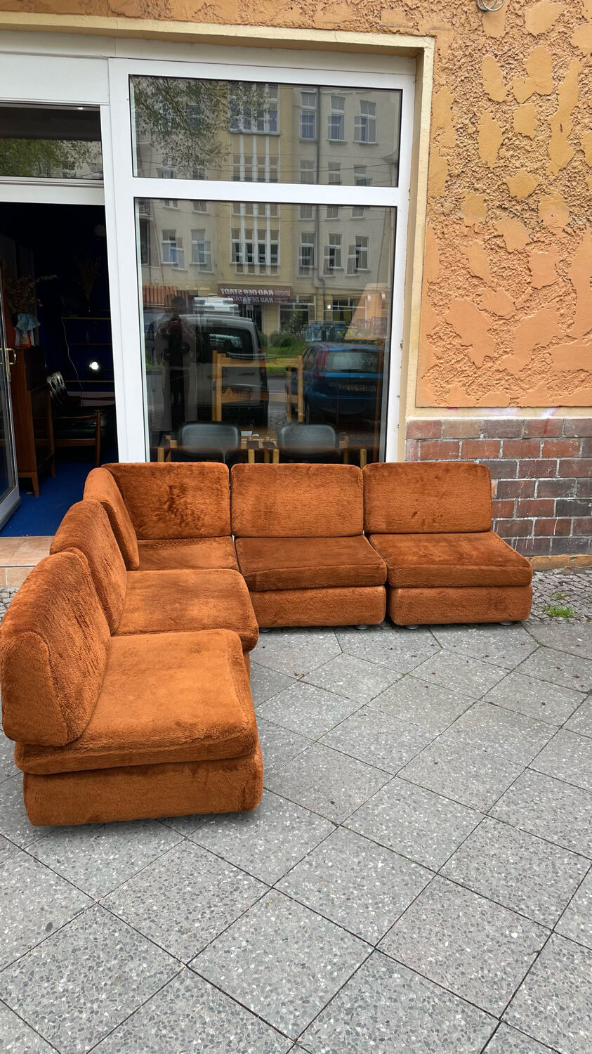 Vintage sofa from the 70s modular composed of 5 seats