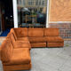 Vintage sofa from the 70s modular composed of 5 seats