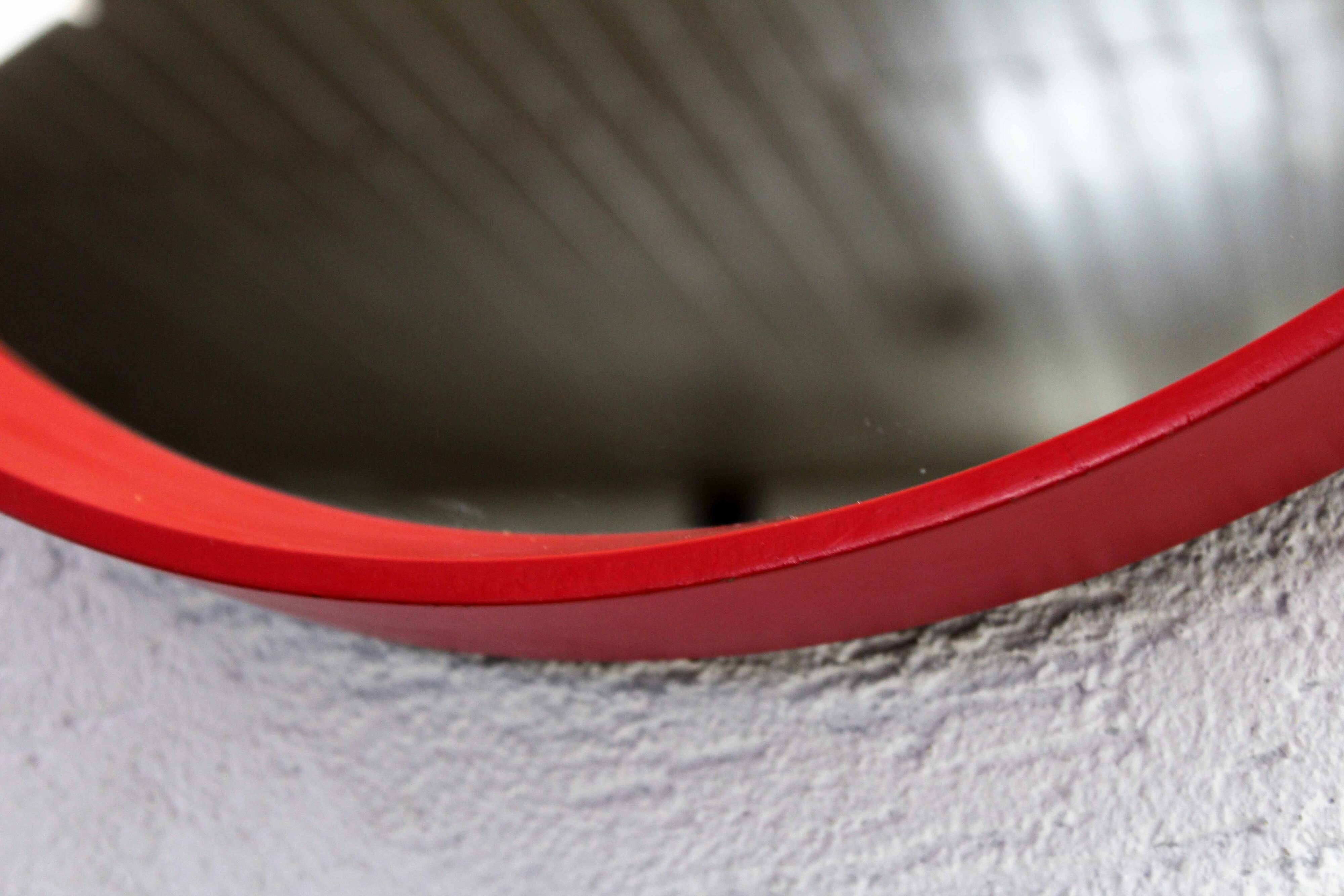 Miroir scandinave vintage rond 1970