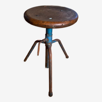 Industrial workshop stool 50s/60s