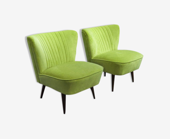 Chaises club vertes hongroises années 1950