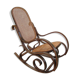 Rocking chair en cannage et bois courbé
