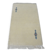 Authentic Beige Berber Rug Minimalist Style Clean Design