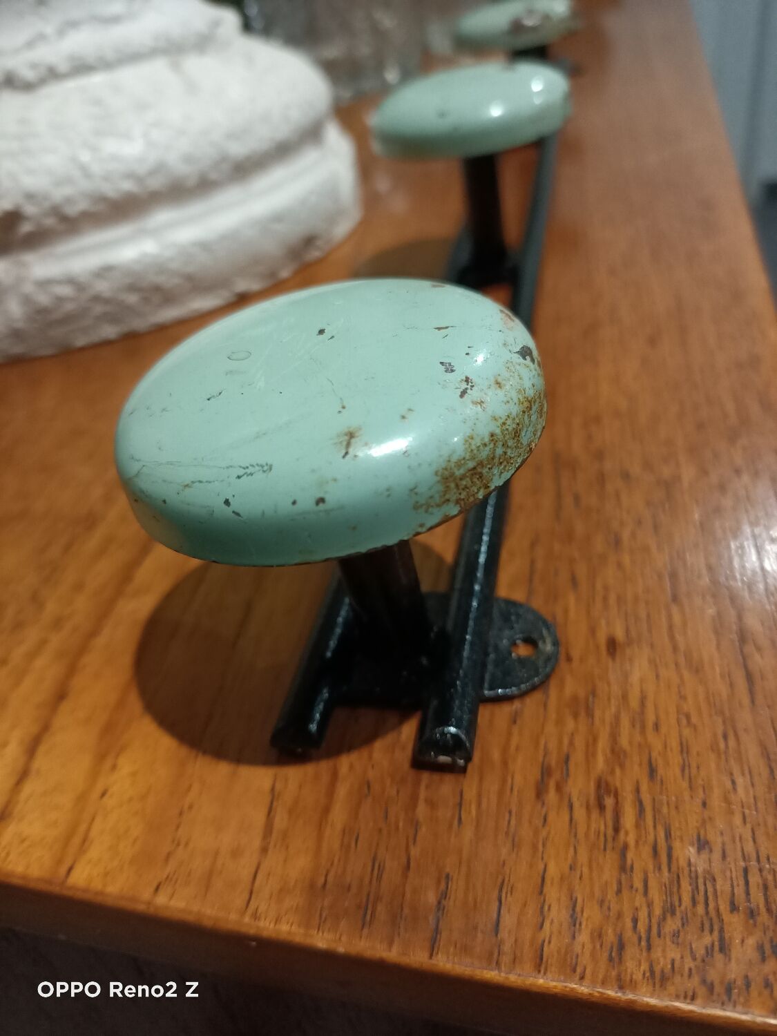 Vintage wall coat rack