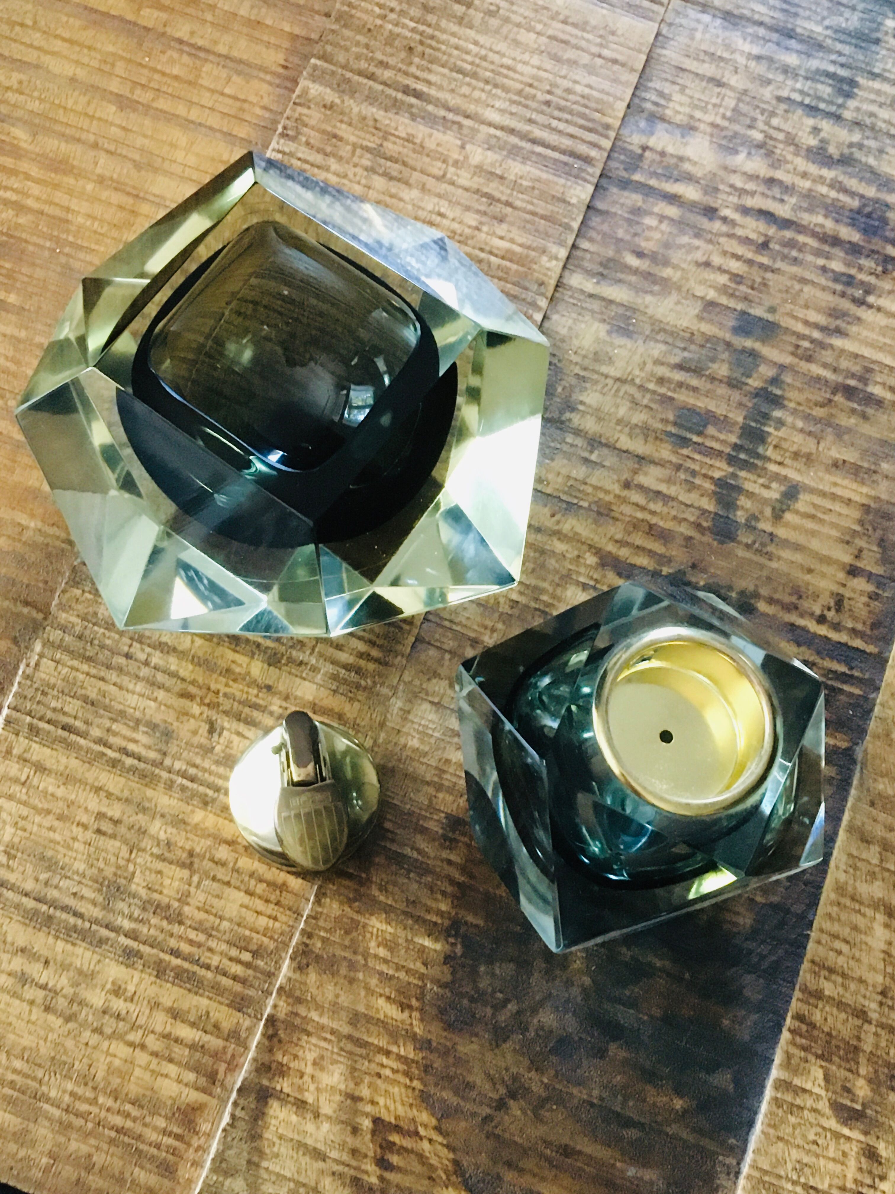 Murano Falvio Poli 1960s ashtray and lighter