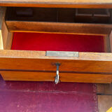 Antique drop-leaf secretary in walnut – Louis-Philippe period (19th century)