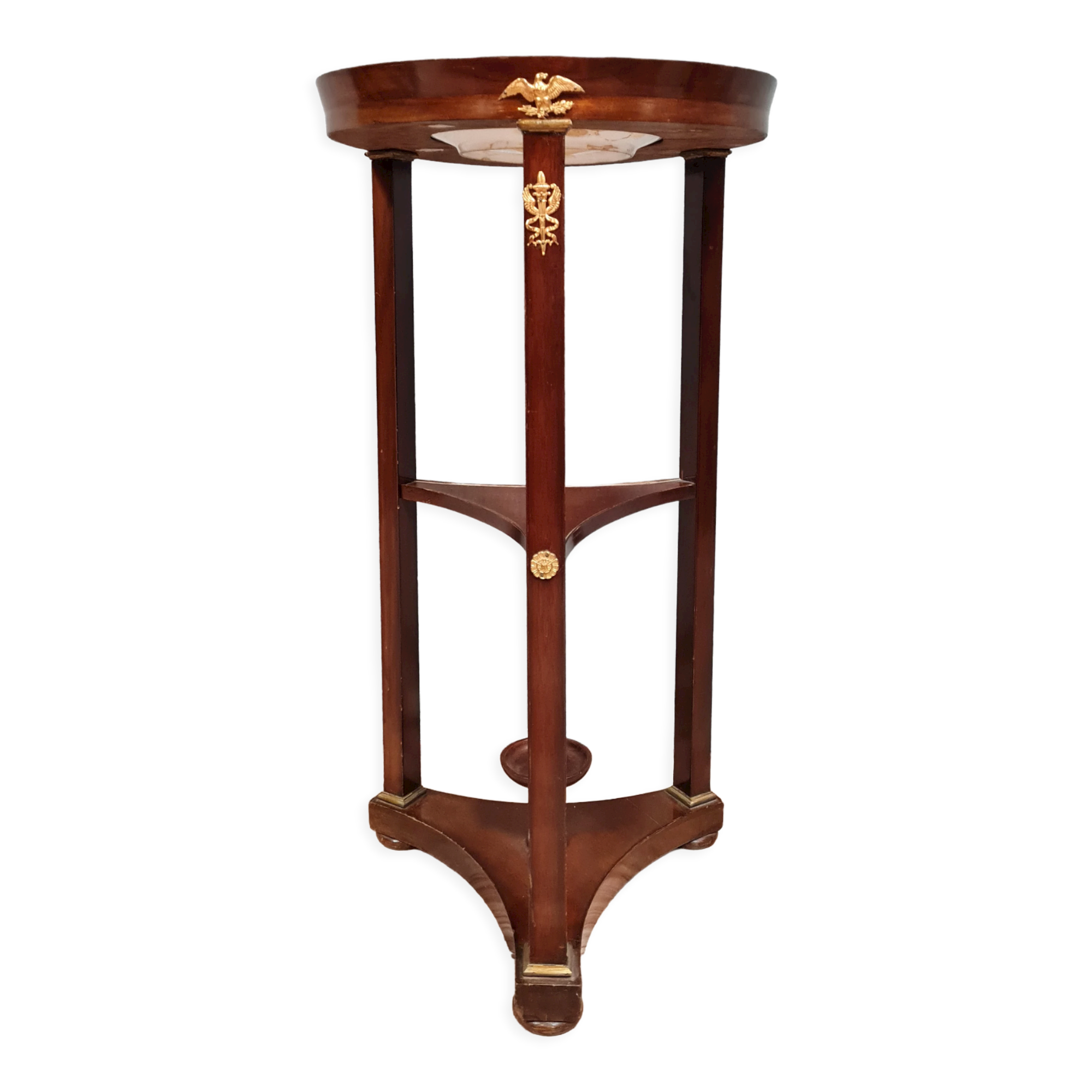 Pedestal table in Athenian Empire period in mahogany around 1810